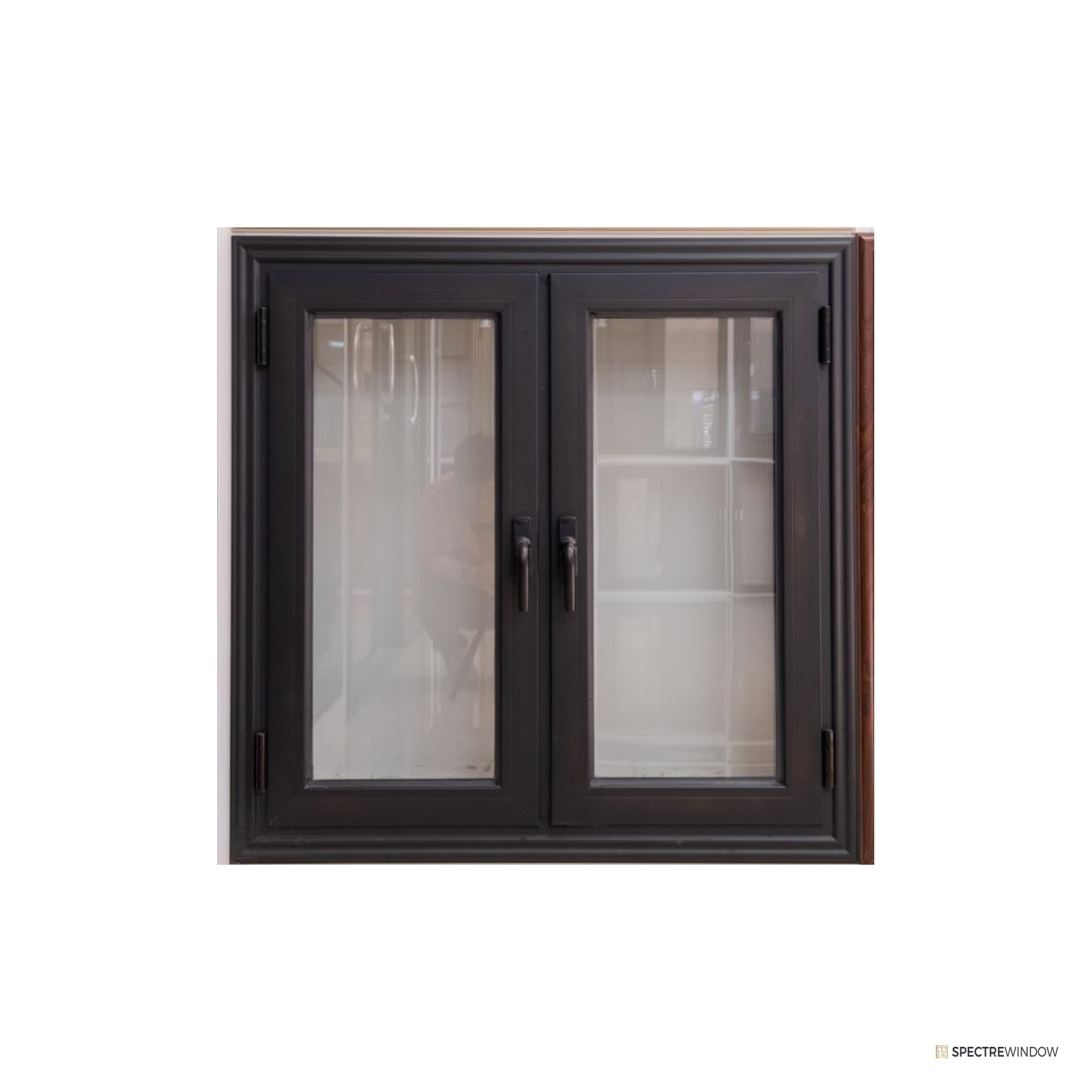Spectre Window 40 Series Aluminum Casement Window, Single Glazed - installed view