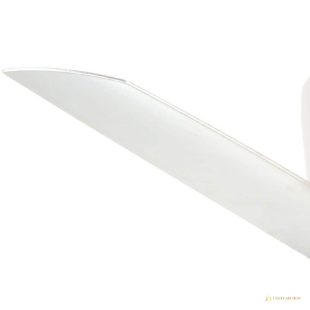 Light Archon Zephyr 48 in. Integrated LED Flush Mount Ceiling Fan with Wall Control, Flat White - installed view