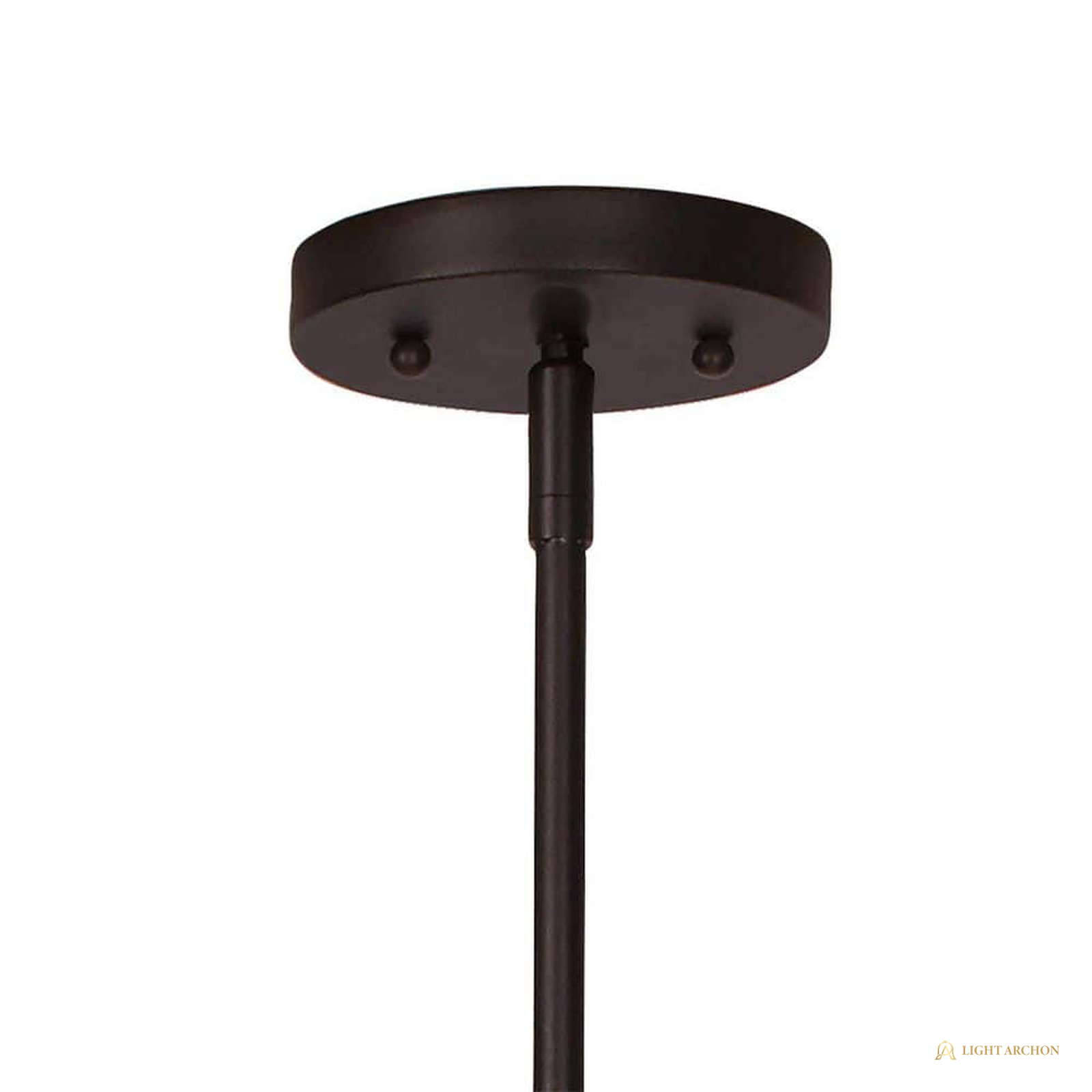 Light Archon Forge 20 in. 4-Light Satin Bronze Industrial Drum Chandelier - construction detail