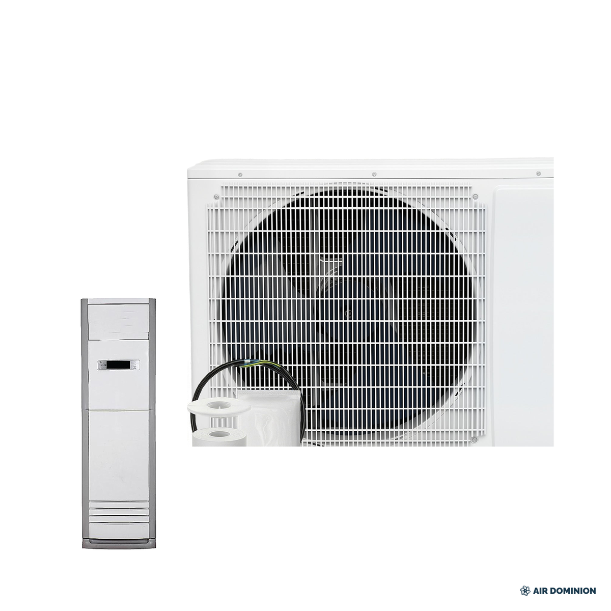 Air Dominion 24,000 BTU Floor-Standing Mini Split Heat Pump System - system components