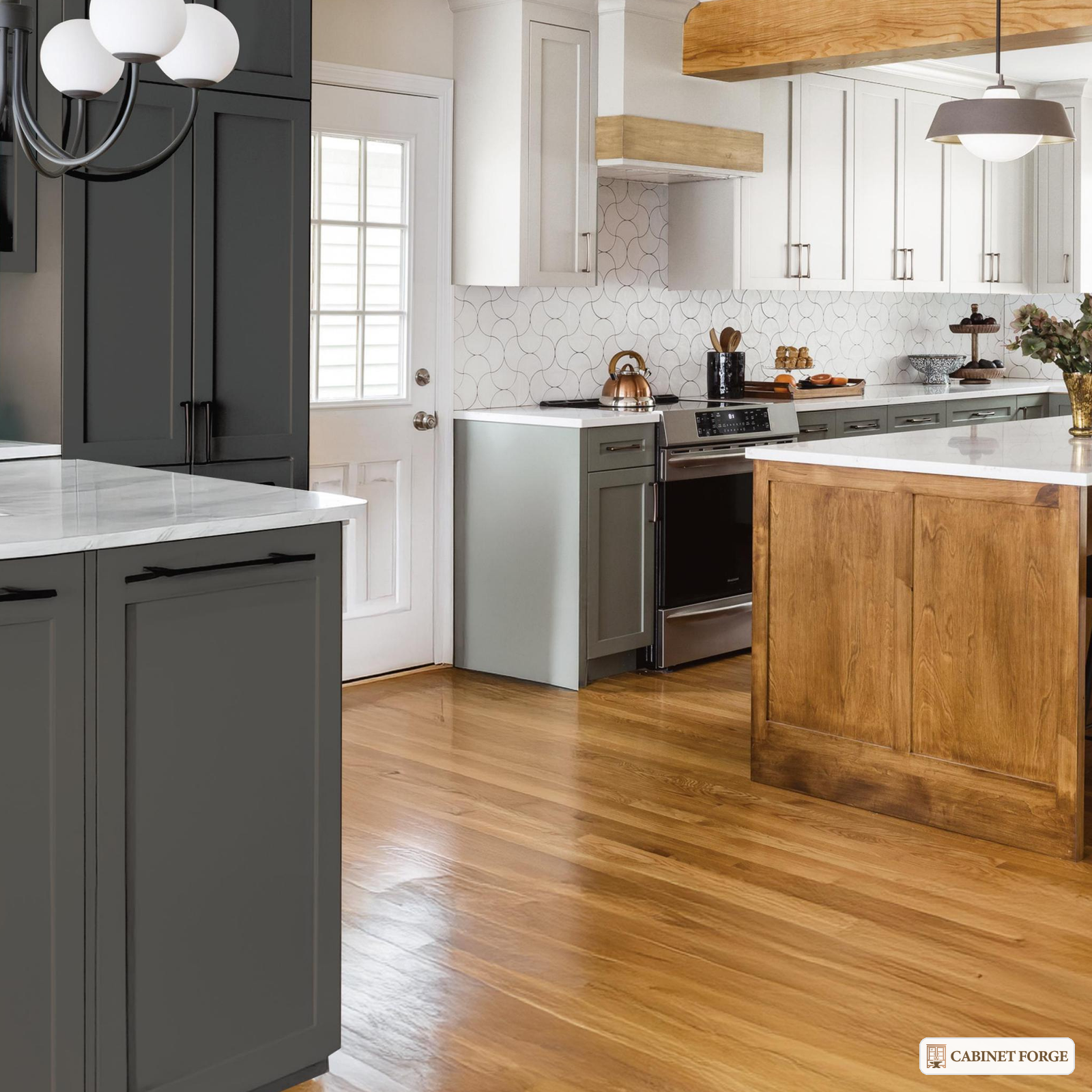 Cabinet Forge Graphite Shaker Wall Cabinet Set - product view