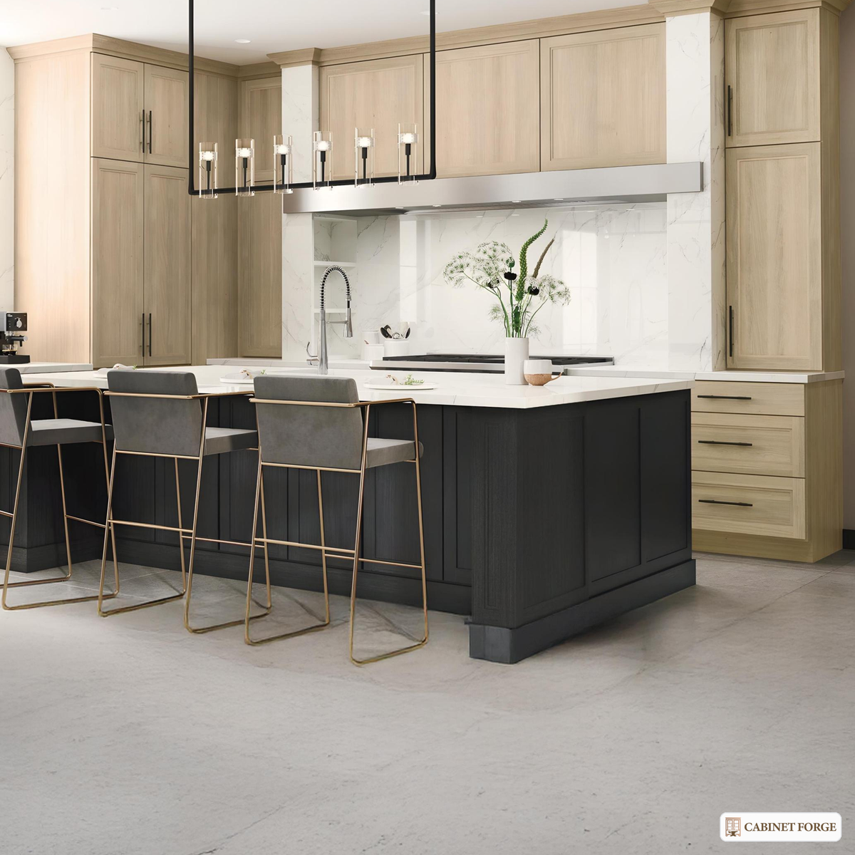 Cabinet Forge White Oak Base Cabinet Set - product view
