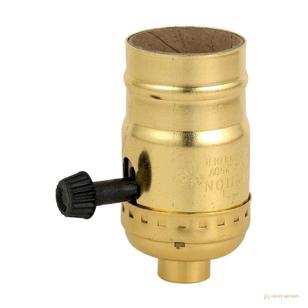Light Archon SocketWorks E26 Socket Adapters and Outlet-Box Lampholder, White - angle view