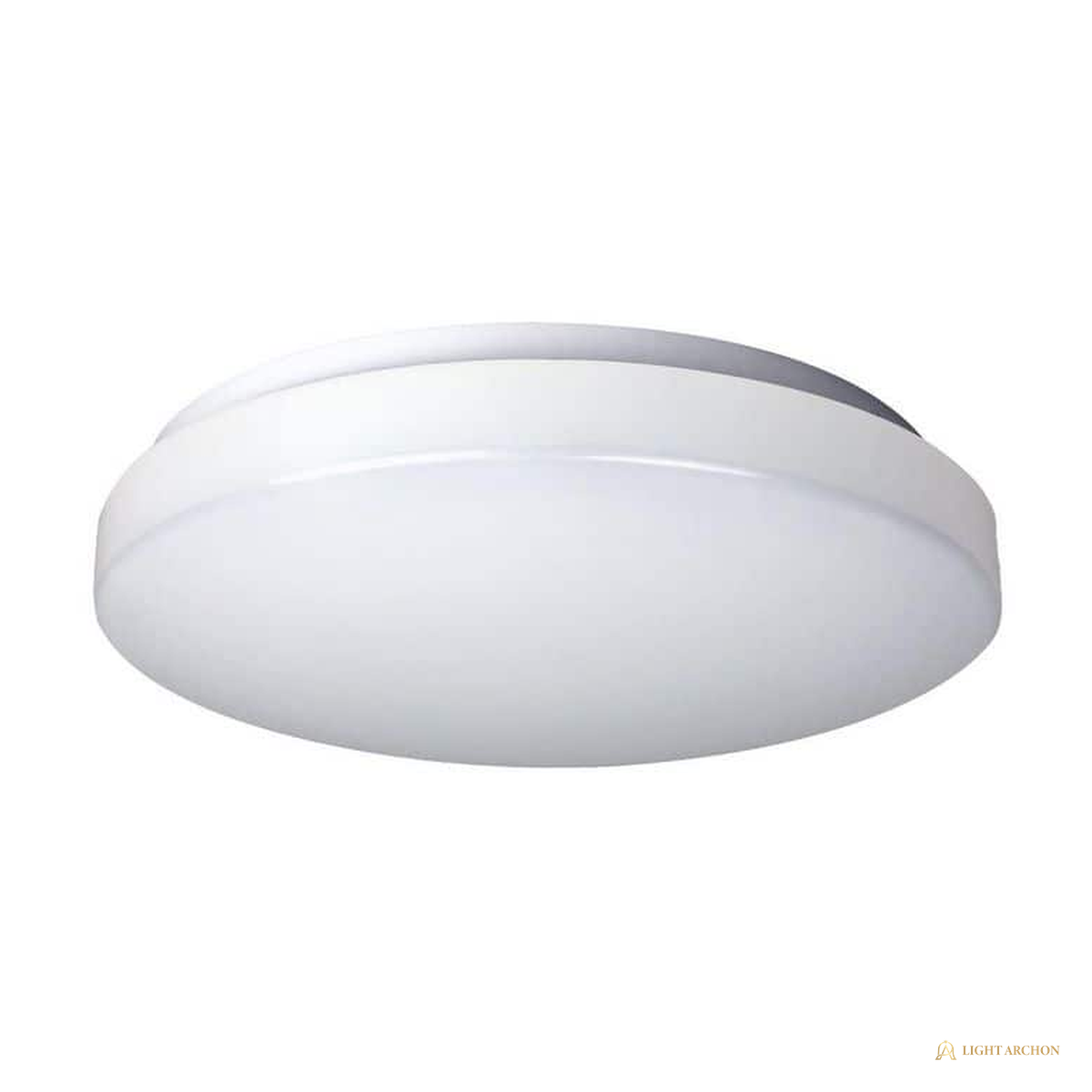 Light Archon Rondo Round LED Flush Mount, Selectable CCT and Wattage, Matte White - construction detail