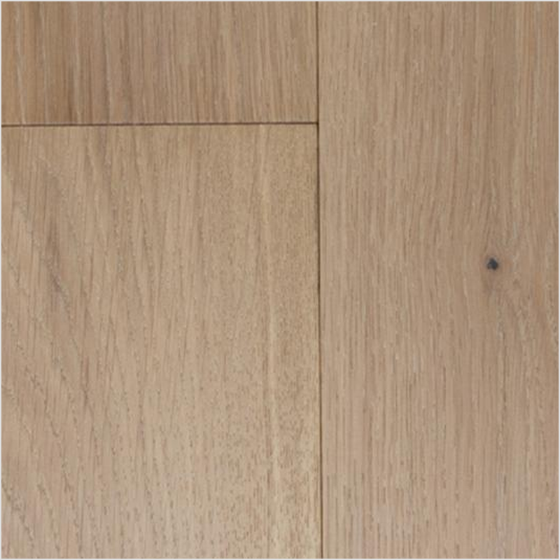 Lumber God Engineered White Oak Wide Plank Flooring, 9-7/16 in, 4 mm Wear Layer - Boardwalk finish swatch
