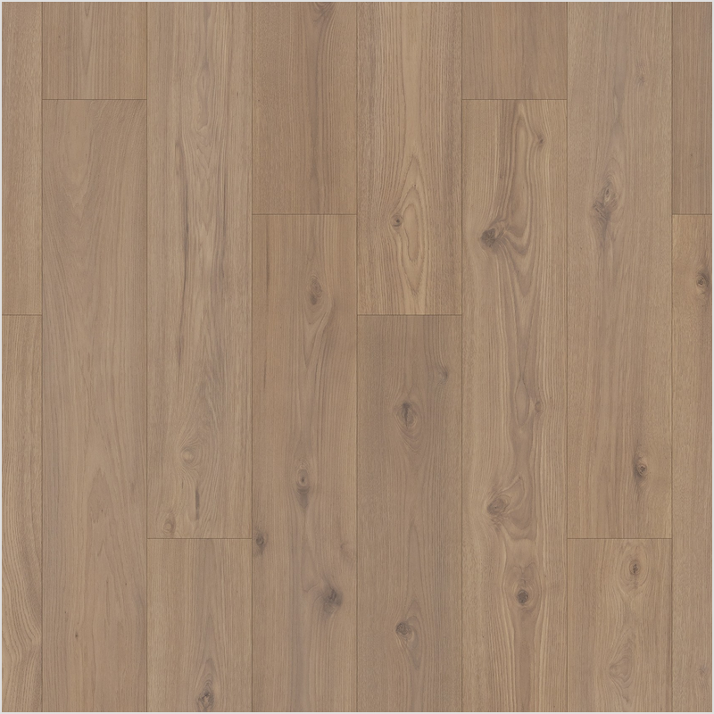 Lumber God AC4 Premium Laminate Wood Flooring, 12 mm with Attached Pad - Cabin Hickory finish swatch