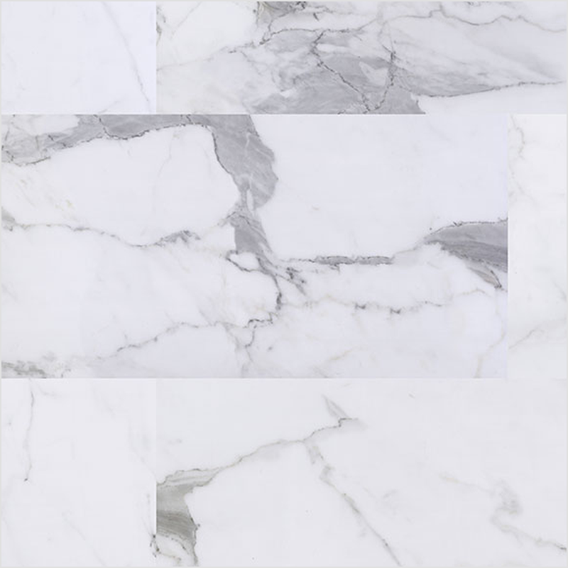 Lumber God 12 Mil Rigid Core Luxury Vinyl Tile, 12x24, Stone and Marble Looks - Calacatta Legend finish swatch