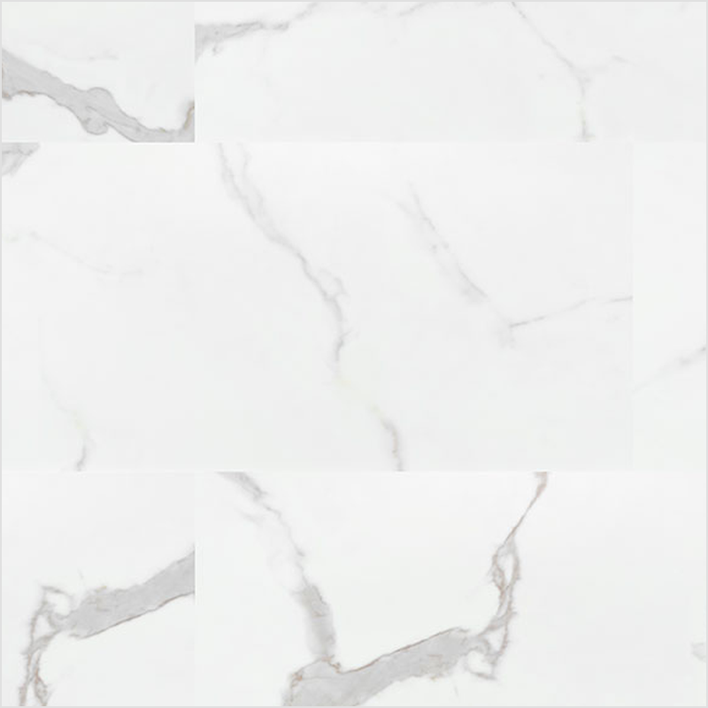 Lumber God 12 Mil Rigid Core Luxury Vinyl Tile, 12x24, Stone and Marble Looks - Calacatta Marbello finish swatch