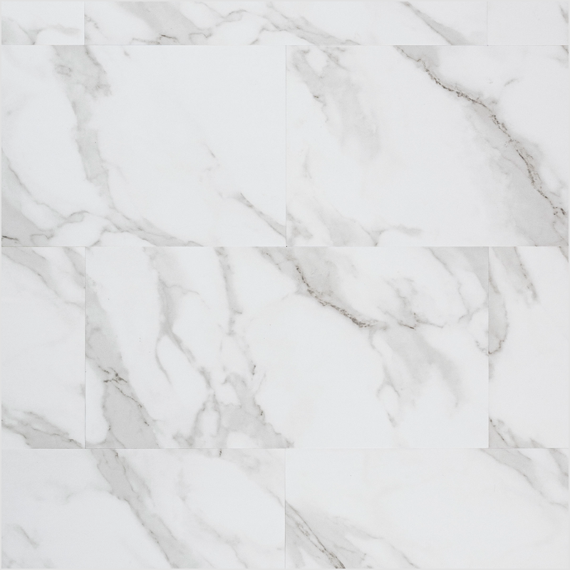 Lumber God 12 Mil Rigid Core Luxury Vinyl Tile, 12x24, Stone and Marble Looks - Calacatta Venosa Gold finish swatch