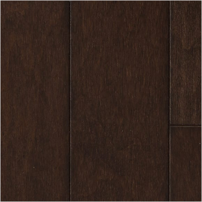 Lumber God Engineered Hardwood Flooring, 3/8 in, Maple and Red Oak - Cappuccino finish swatch
