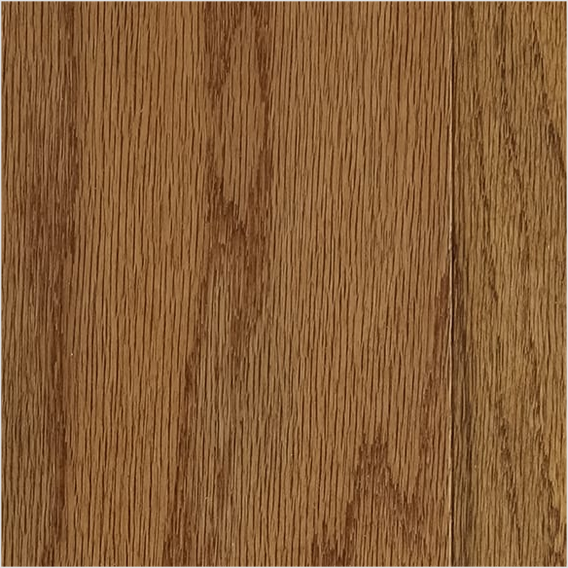 Lumber God Engineered Hardwood Flooring, 3/8 in, Maple and Red Oak - Caramel finish swatch