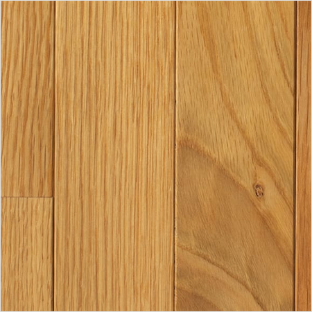 Lumber God Solid Red Oak Strip Flooring, 3/4 in, Prefinished - Caramel finish swatch