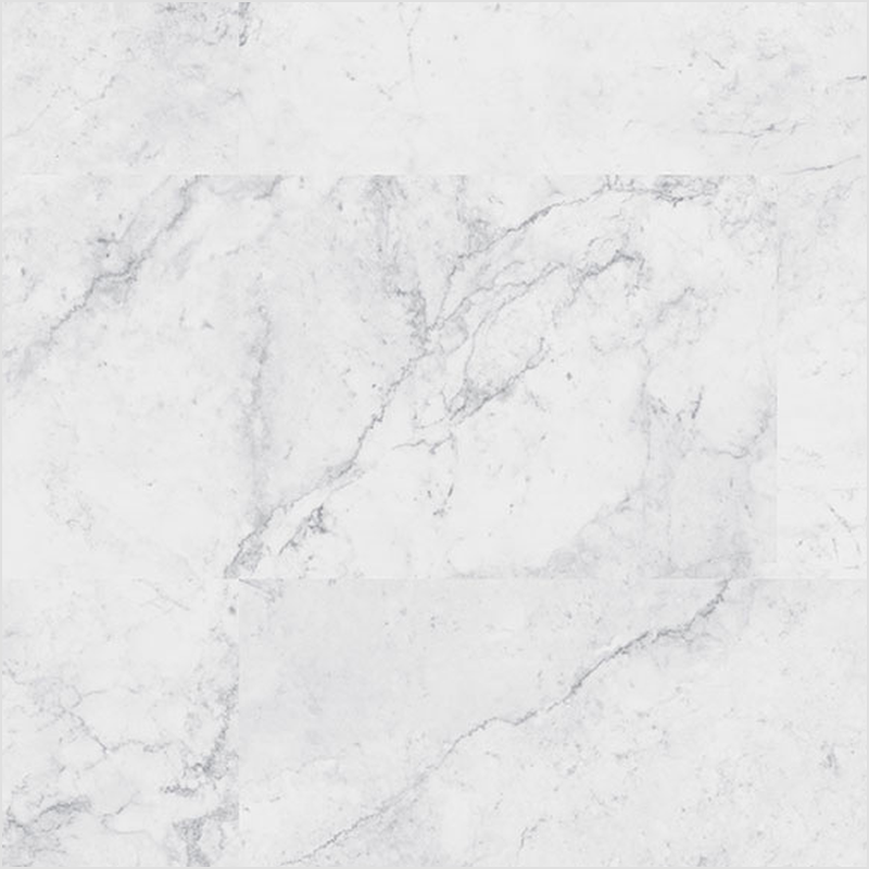 Lumber God 12 Mil Rigid Core Luxury Vinyl Tile, 12x24, Stone and Marble Looks - Carrara Avell finish swatch