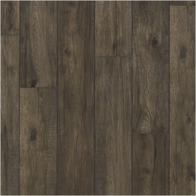 Lumber God 12 mm Dense Core Laminate Wood Flooring, Embossed in Register - Coal finish swatch