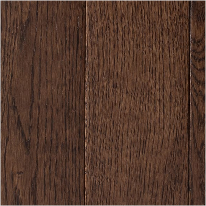 Lumber God Solid Red Oak Strip Flooring, 3/4 in, Prefinished - Dark Chocolate finish swatch