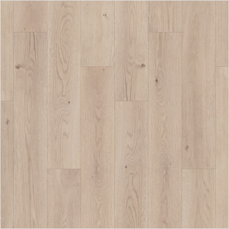 Lumber God AC4 Premium Laminate Wood Flooring, 12 mm with Attached Pad - Flint Stone Oak finish swatch