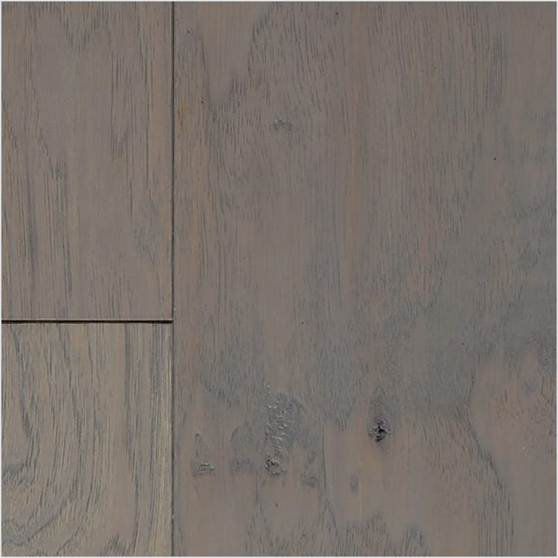 Lumber God Engineered Hickory Flooring, 7 in Wide Plank - Greystone finish swatch