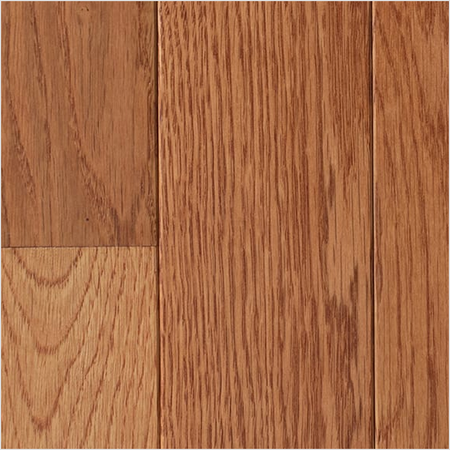 Lumber God Solid Red Oak Strip Flooring, 3/4 in, Prefinished - Gunstock finish swatch