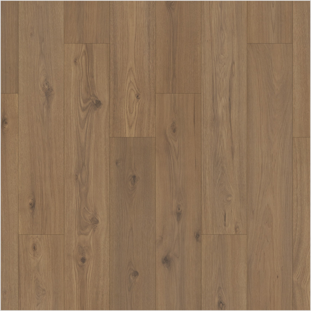 Lumber God AC4 Premium Laminate Wood Flooring, 12 mm with Attached Pad - Hazelnut Hickory finish swatch