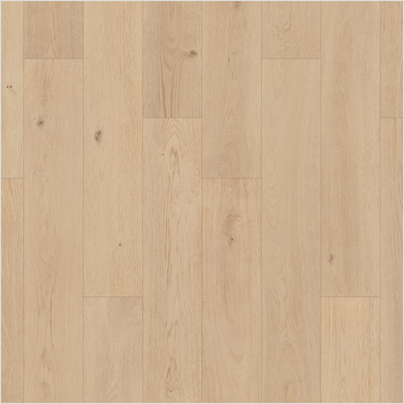 Lumber God AC4 Premium Laminate Wood Flooring, 12 mm with Attached Pad - Light Beige Oak finish swatch