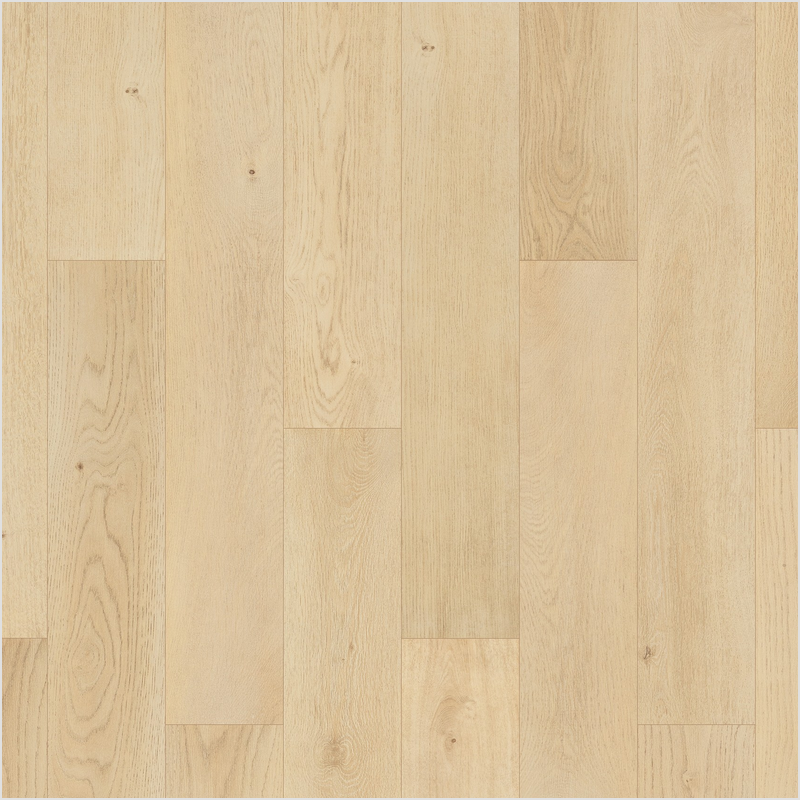 Lumber God AC4 Premium Laminate Wood Flooring, 12 mm with Attached Pad - Linen Oak finish swatch