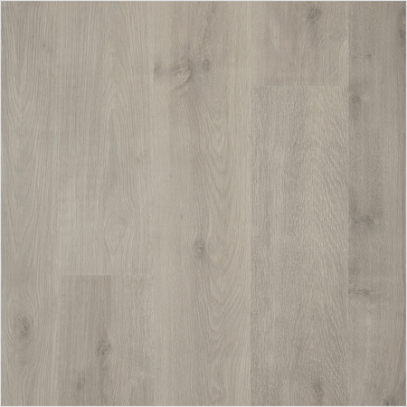 Lumber God AC4 Water Resistant Laminate Wood Flooring, 10 mm with Attached Pad - Montage Grey Oak finish swatch