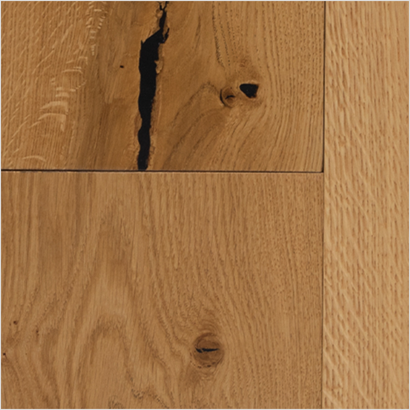 Lumber God Engineered European White Oak Flooring, 7-1/2 in Wide Plank - Montford finish swatch
