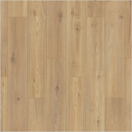 Lumber God AC4 Premium Laminate Wood Flooring, 12 mm with Attached Pad - Natural Hickory finish swatch