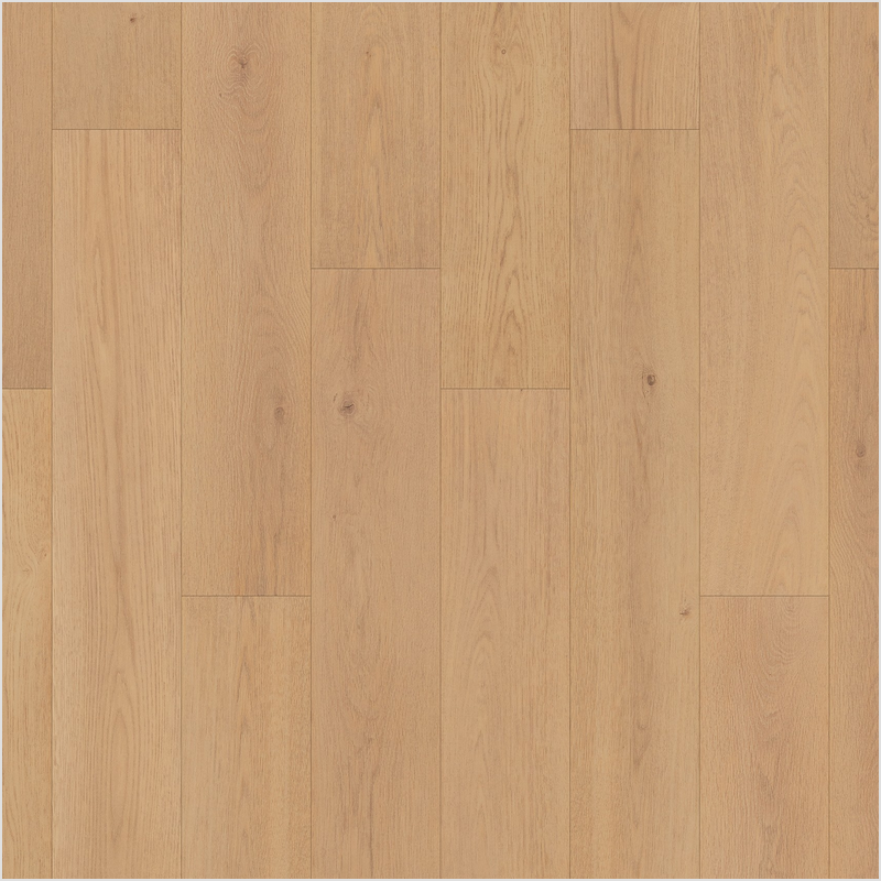 Lumber God AC4 Premium Laminate Wood Flooring, 12 mm with Attached Pad - Natural Oak finish swatch