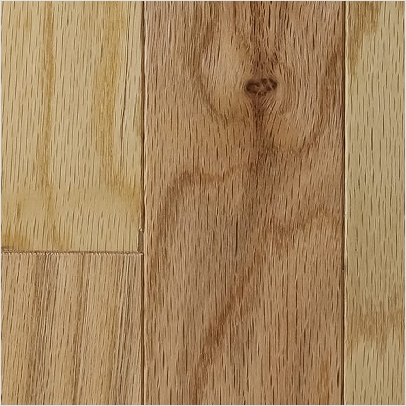 Lumber God Engineered Hardwood Flooring, 3/8 in, Maple and Red Oak - Natural finish swatch