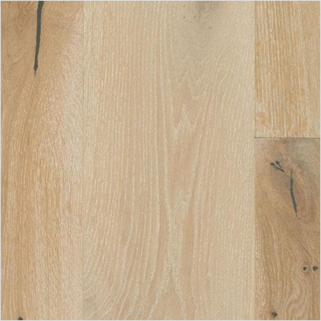 Lumber God Engineered White Oak Wide Plank Flooring, 9-7/16 in, 4 mm Wear Layer - Offshore Mist finish swatch