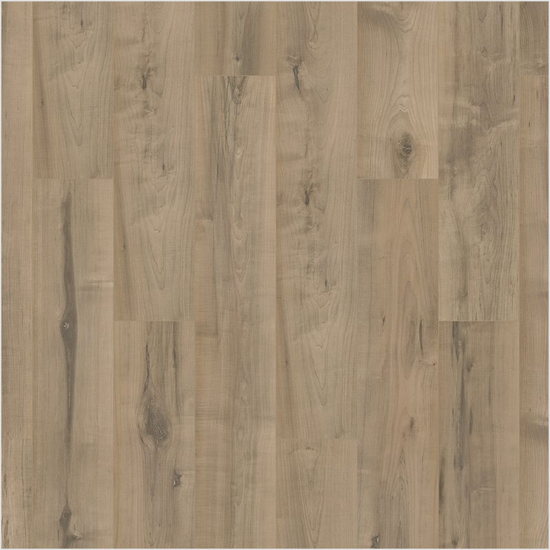 Lumber God AC4 Water Resistant Laminate Wood Flooring, 10 mm with Attached Pad - Oyster Weathered Maple finish swatch