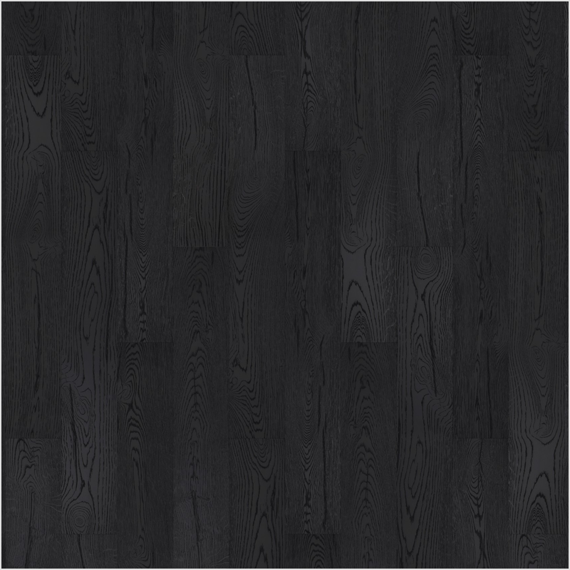 Lumber God AC4 Water Resistant Laminate Wood Flooring, 10 mm with Attached Pad - Pure Black Oak finish swatch