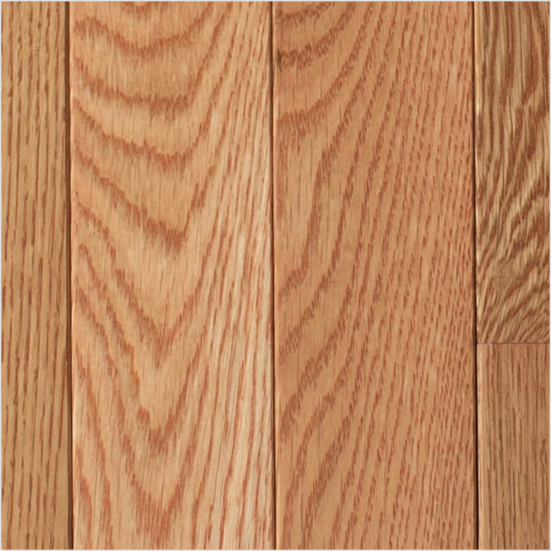 Lumber God Solid Red Oak Strip Flooring, 3/4 in, Prefinished - Stirrup finish swatch