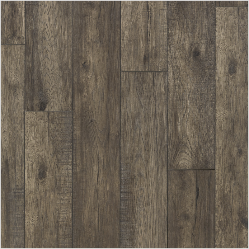 Lumber God 12 mm Dense Core Laminate Wood Flooring, Embossed in Register - Stone Hillside Hickory finish swatch
