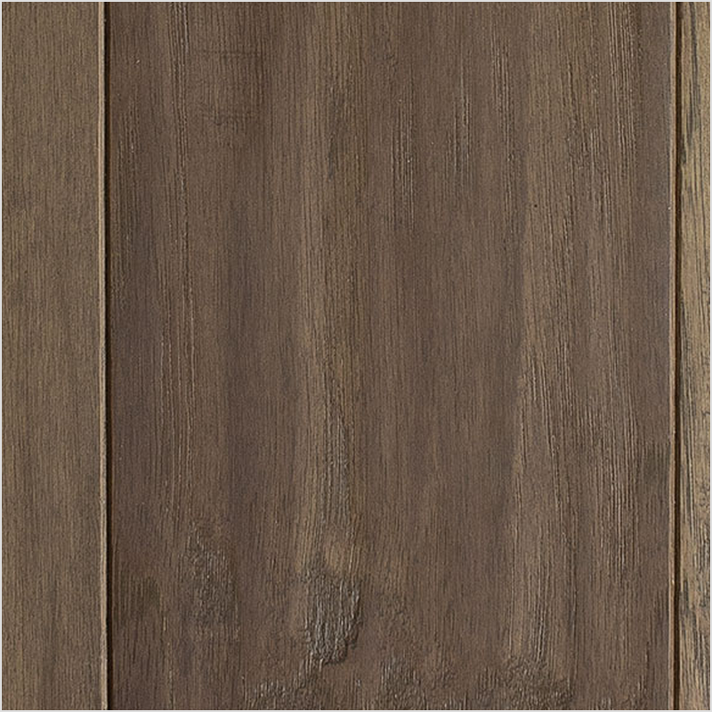 Lumber God Engineered Hardwood Flooring, 5 in Wide Plank, Hickory Red Oak and Walnut - Stone finish swatch