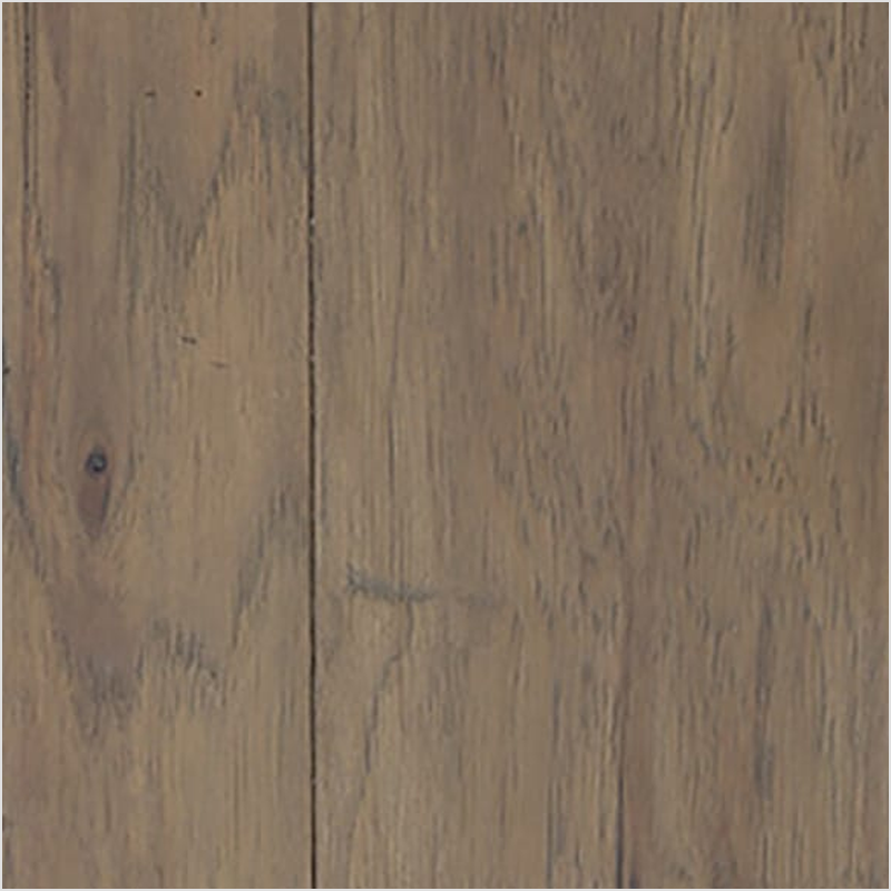 Lumber God Engineered Hickory Flooring, 7 in Wide Plank - Stone finish swatch