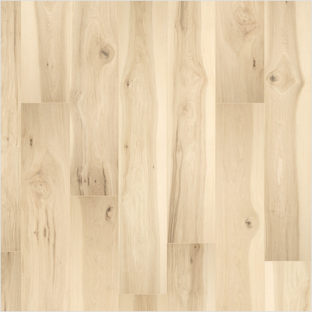 Lumber God AC4 Premium Laminate Wood Flooring, 12 mm with Attached Pad - Sugared Hickory finish swatch