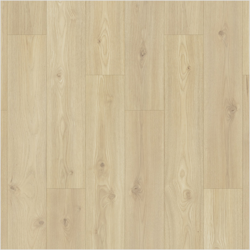 Lumber God AC4 Premium Laminate Wood Flooring, 12 mm with Attached Pad - Vanilla Hickory finish swatch