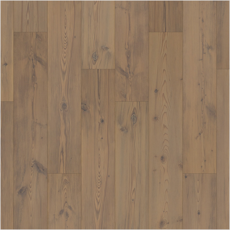 Lumber God AC4 Premium Laminate Wood Flooring, 12 mm with Attached Pad - Viking Horn Pine finish swatch