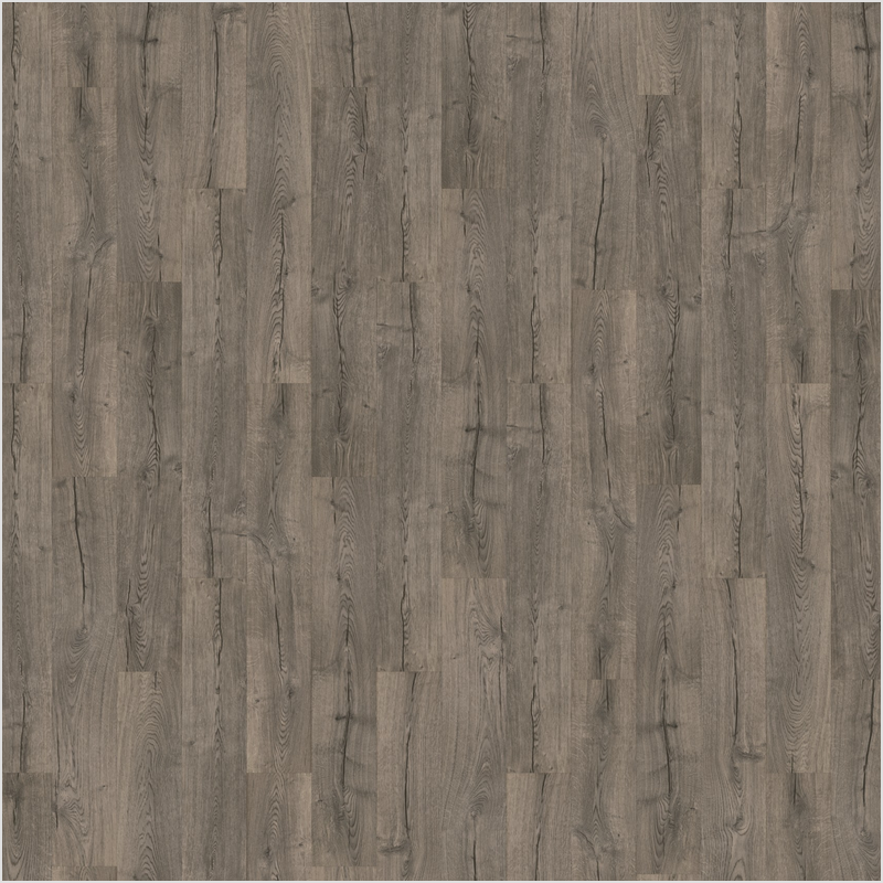 Lumber God AC4 Water Resistant Laminate Wood Flooring, 10 mm with Attached Pad - Vintage Pewter Oak finish swatch