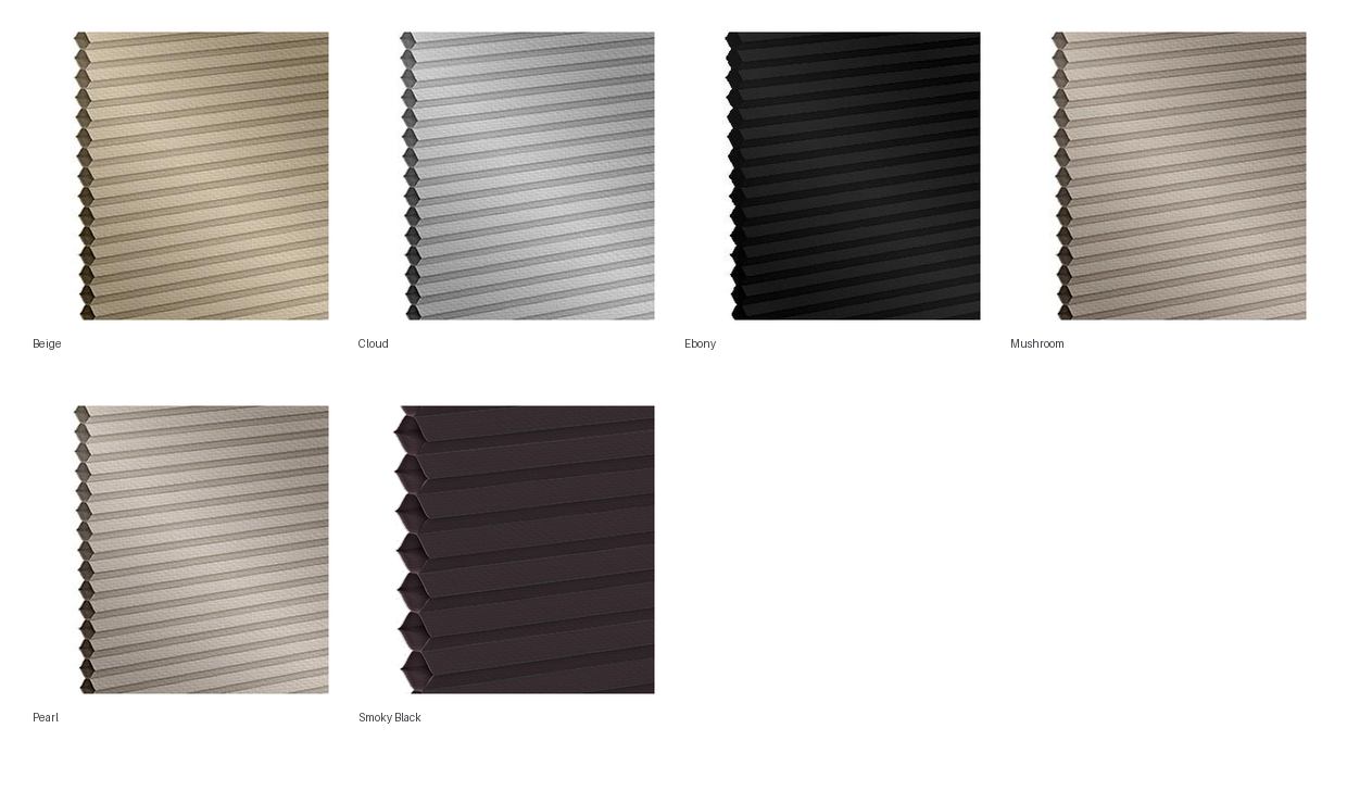 Vanguard Shade Top Down Bottom Up Cordless Cellular Shade, Blackout, Custom Cut - colorway overview