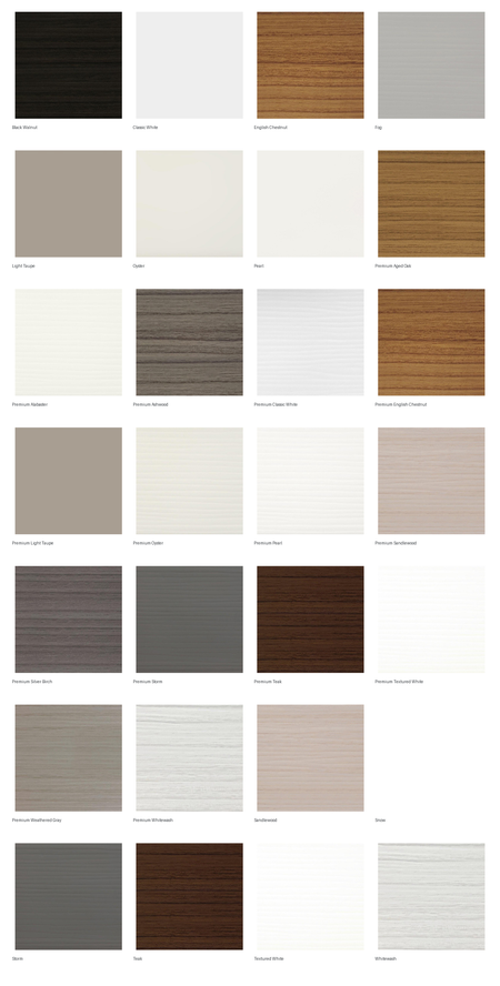 Vanguard Shade 2.5 in. Premium Cordless Faux Wood Blind, Custom Cut Width - colorway overview