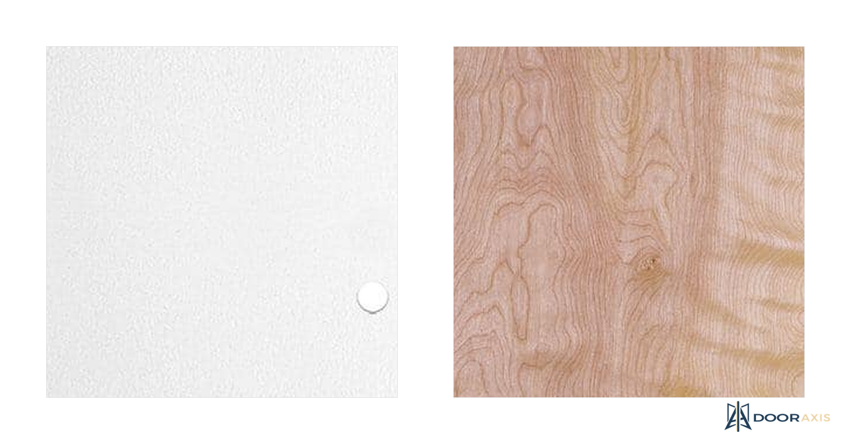 Door Axis 30 in x 80 in Flush Smooth Hollow Core Composite Interior Door Slab, Primed White - finish options