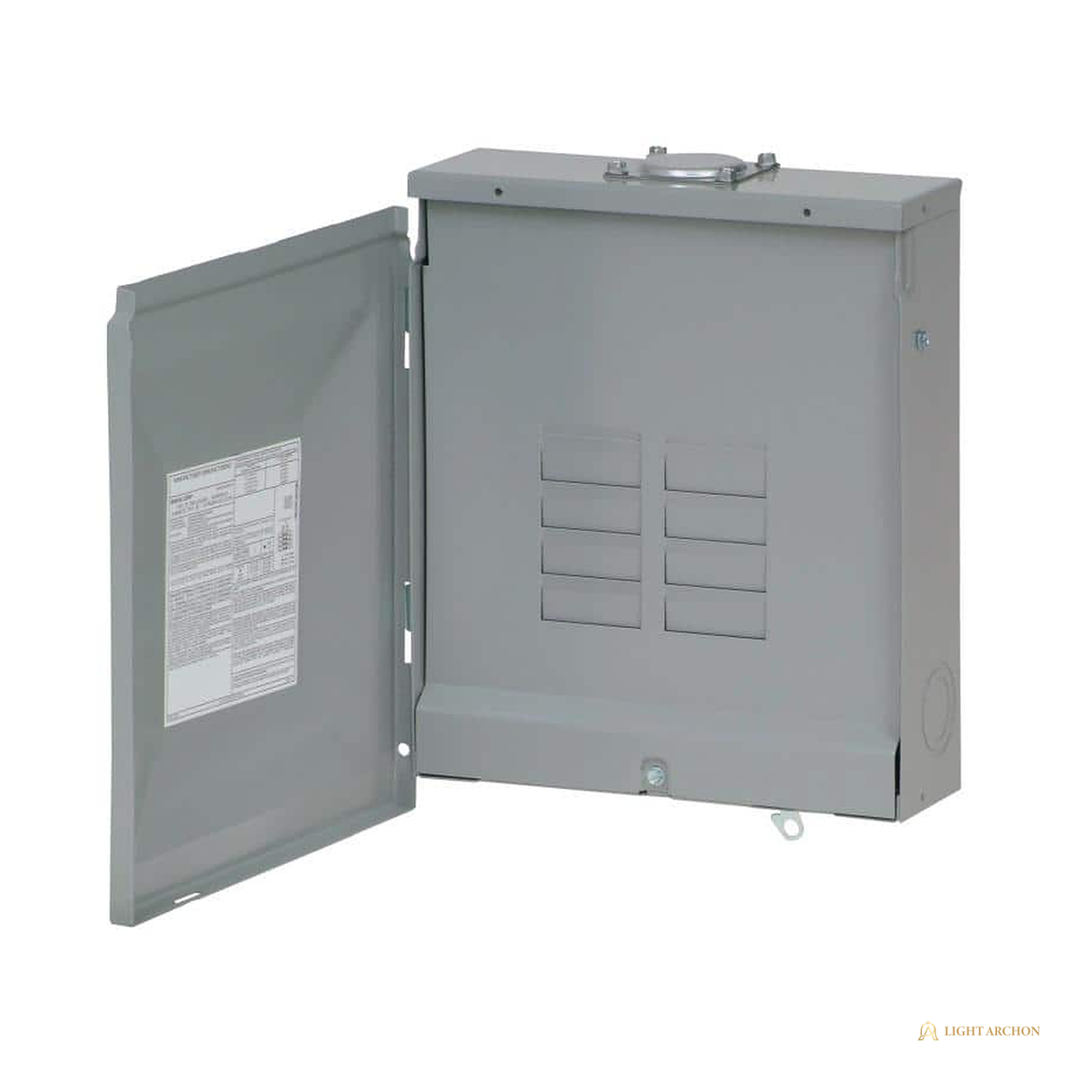 Light Archon Bulwark 125A Main Lug Load Center - angle view