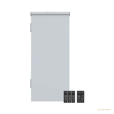 Light Archon Rampart 200A Plug-On Neutral Load Center - angle view
