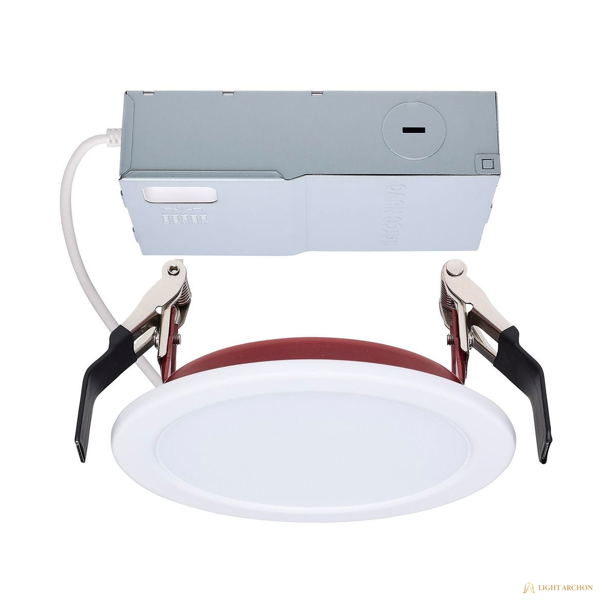 Light Archon Pyra Fire Rated Direct Wire LED Recessed Trim, Selectable CCT, 90 CRI - construction detail