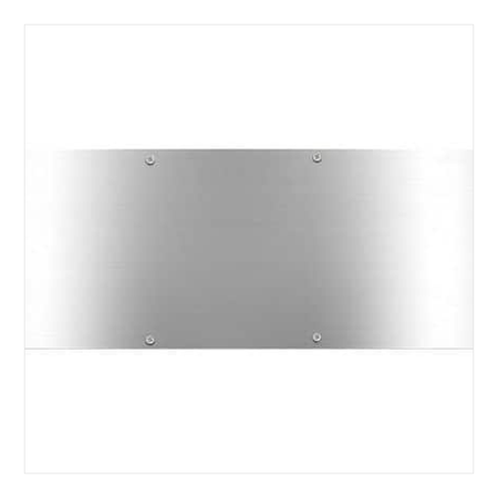 Door Axis Anodized Aluminum Door Kick Plate, 6 in Height - finish swatch