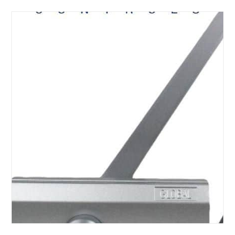 Door Axis Grade 1 Standard Commercial Door Closer with Backcheck, Size 4, Aluminum - finish swatch