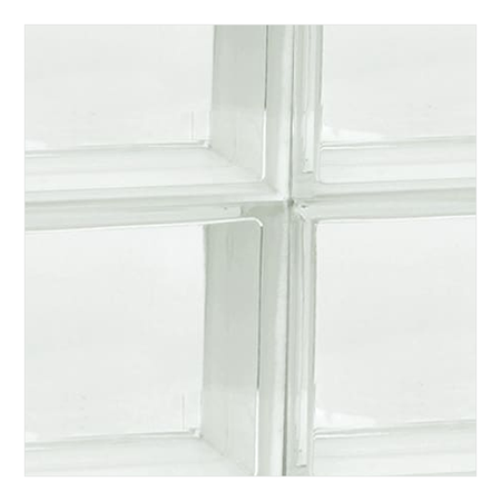 Spectre Window 31 in. x 23.25 in. Frameless Glass Block Replacement Window, Privacy Patterns - finish swatch